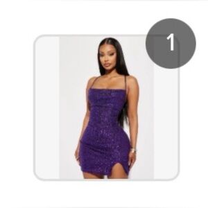 Fashion Nova  Purple Mini Dress